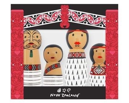 Wooden Whanau Maori Peg Dolls - Maori Toys Sale