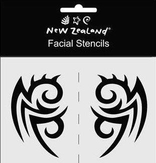 Stencils NZ Maori Facial 2pcs Online