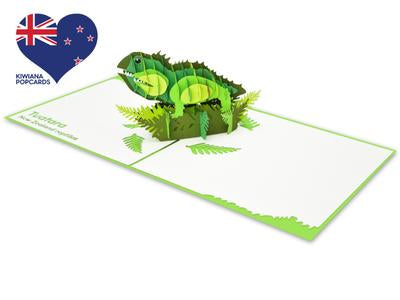 New Zealand Tuatara 3D - Pop Up Cards Online