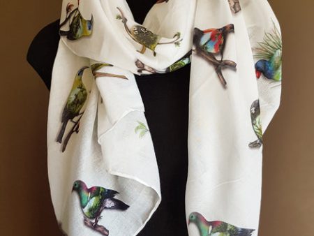 NZ Native Birds Scarf Cheap