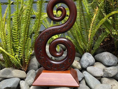 Double Koru - Wood Carvings on Sale