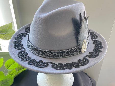 Potae - Grey Fedora Felt Hat Supply