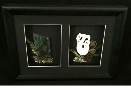 Pounamu & Bone Manaia Framed For Cheap