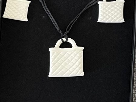 Bone Kete Set - Bone Necklace & Earrings Hot on Sale