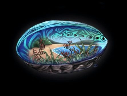 Paua shell LED Light Canvas Online now