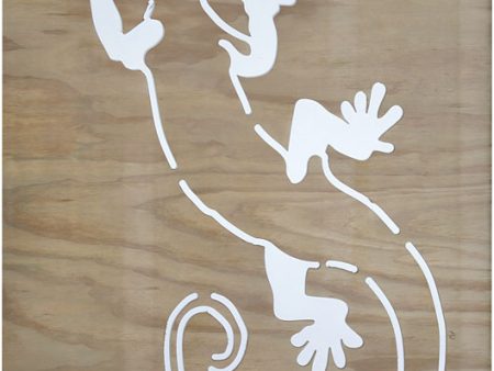 Gecko Silhouette - Wood Panels Online