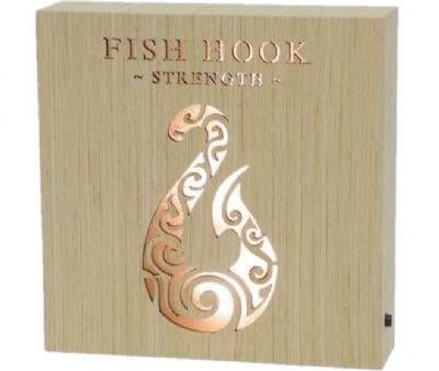 Fish Hook Strength Wooden LED Light - LED Art Supply