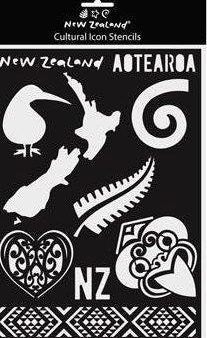 Stencils NZ Kiwiana A4 Online