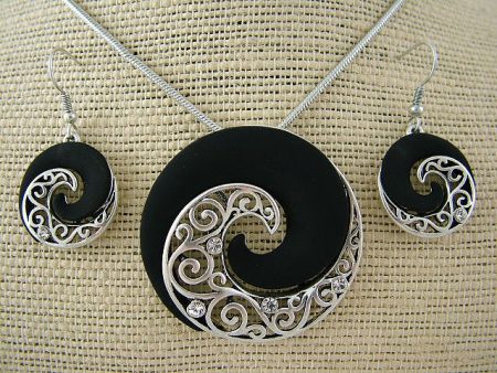 Black koru ox-silver set Hot on Sale