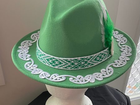 Potae - Emerald Fedora Felt Hat Discount