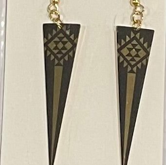 Black and Gold Earrings For Discount