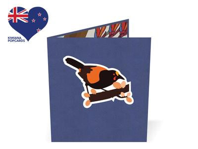 New Zealand Saddleback  3D - Pop Up Cards Online