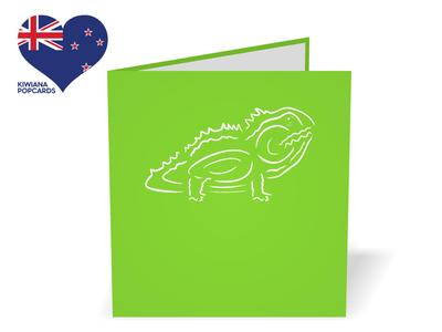 New Zealand Tuatara 3D - Pop Up Cards Online