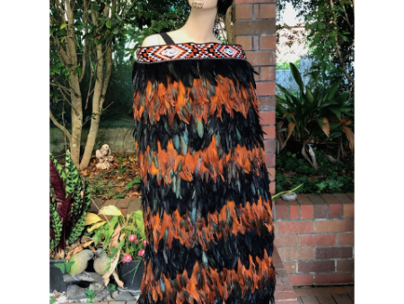 Orange And Black Coque Korowai Fashion