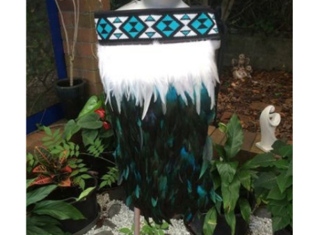 Turquoise Coque White Hen - Childrens Korowai Online now