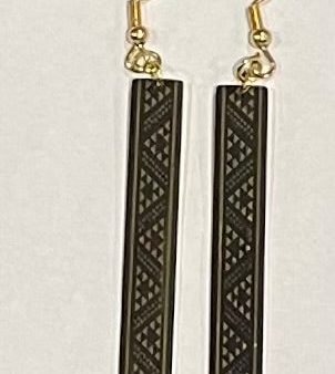 Black and goldEarrings Online