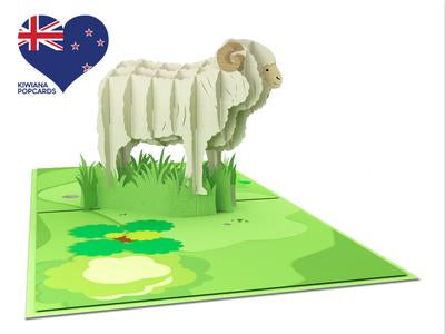 New Zealand Merino Sheep 3D - Pop Up Cards Sale