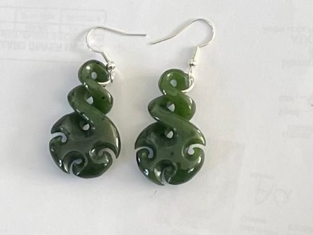 Twist Greenstone Earrings Sale