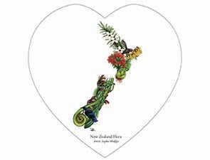 NZ Flora  Wall Plaque - Ceramic Wall Art Discount