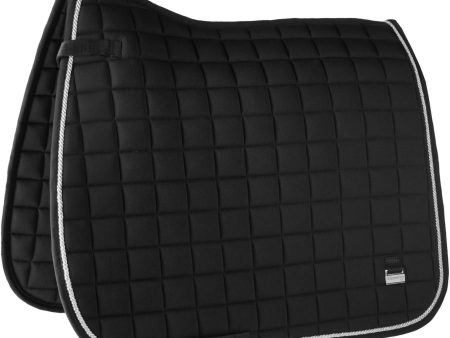 HORKA Tapis de Selle Deluxe Dressage Noir Argent For Discount