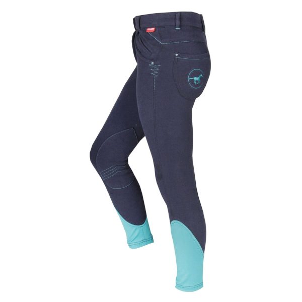 HORKA Pantalon d Équitation Evy SlimFit Elastico Bleu Fashion