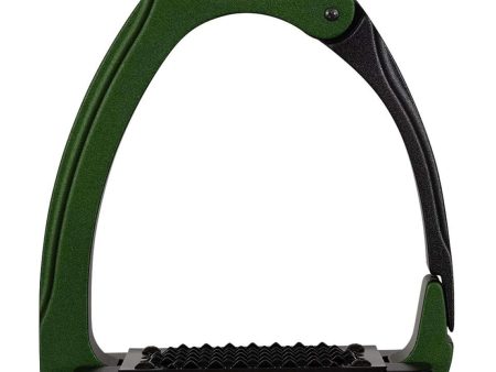 Acavallo Étriers Arena Alu Plus 2.0 Hunter Green Noir Fashion